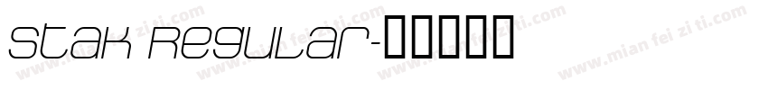 Stak Regular字体转换